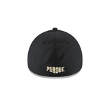 Purdue Boilermakers New Era Adult 39Thirty NE15 White/Black Hat - Dino's Sports Fan Shop - 3