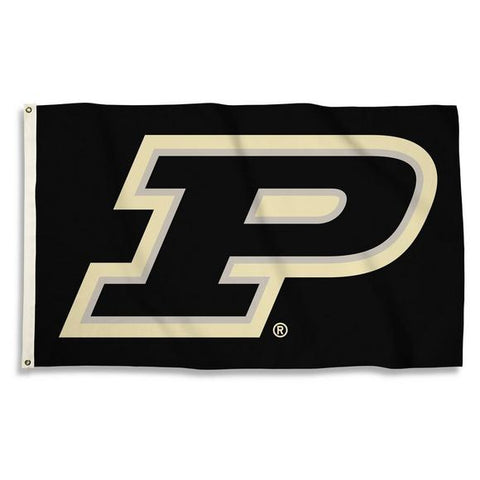 Purdue Boilermakers Black BSI Flag - 3' x 5'