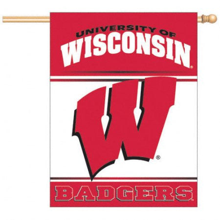 Wisconsin Badgers Wincraft Vertical Flag - 27" x 37" - Dino's Sports Fan Shop