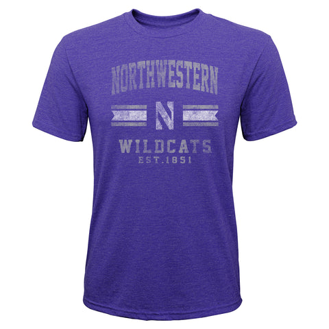 Northwestern Wildcats Purple NCAA Gen 2 Classic Youth T Shirt
