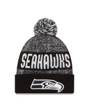 NFL Seattle Seahawks 2016 Sport Knit Beanie, One Size, Black/White - Dino's Sports Fan Shop - 1