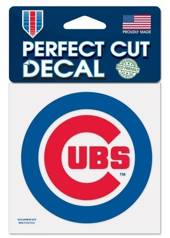 Chicago Cubs Wincraft Perfect Cut Decal 4x4