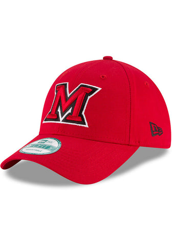 Miami Redhawks New Era Red 9FORTY Adjustable Hat
