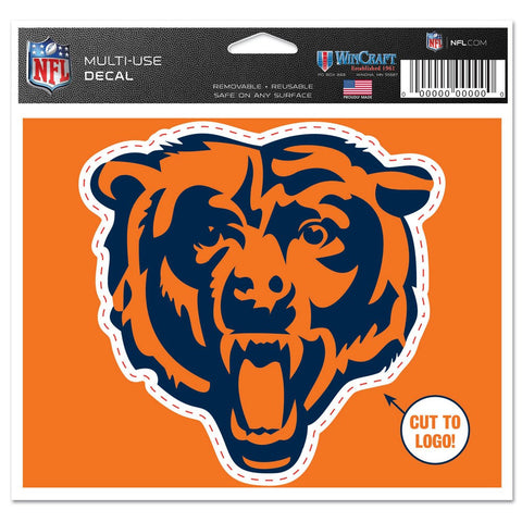 Chicago Bears Wincraft Orange Bear 5x6 Decal - Dino's Sports Fan Shop