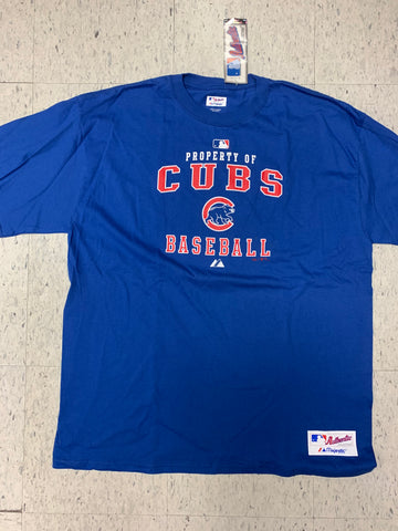 Chicago Cubs Baseball Adult Majestic Authentic Majestic Blue Shirt (XL)