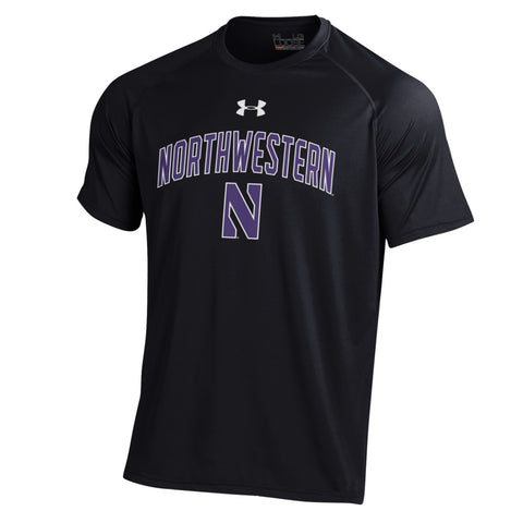 Northwestern Wildcats Under Armour HeatGear Black Shirt