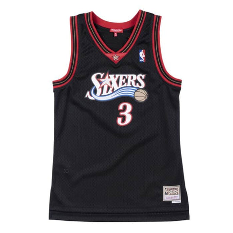 Philidelphia 76ers Allen Iverson Adult NBA Swingman Alternate Blue Mitchell  & Ness Jersey