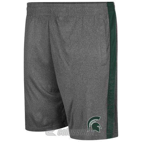 Michigan State Spartans Colosseum Charcoal Fire Break Adult Shorts - Dino's Sports Fan Shop