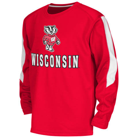 Wisconsin Badgers Colosseum Youth Chopblock Pullover - Dino's Sports Fan Shop