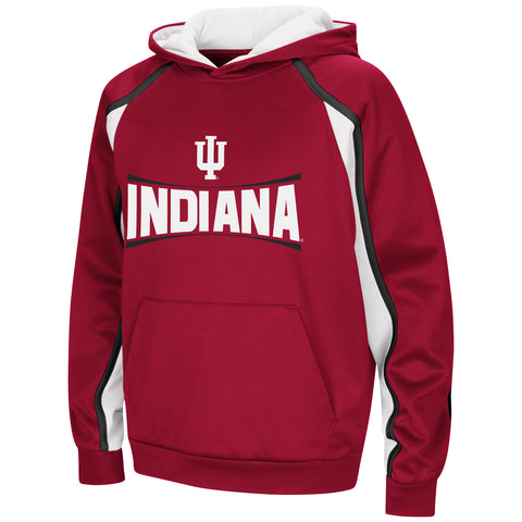Indiana Hoosiers Colosseum NCAA Youth Hook and Lateral Pullover Hoodie