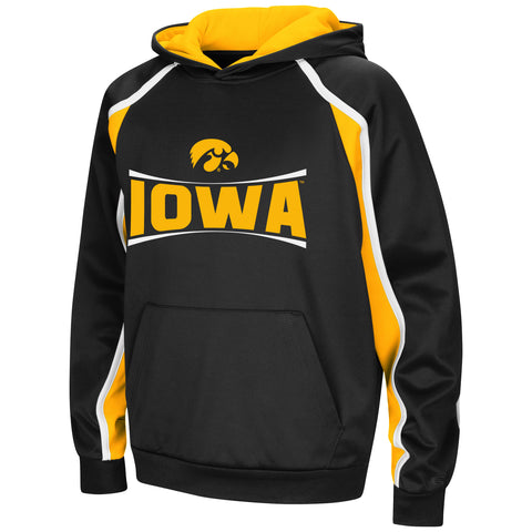 Iowa Hawkeyes NCAA Youth Hook and Lateral Pullover Hoodie Colosseum
