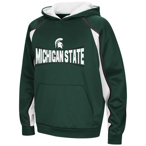 Michigan State Spartans NCAA Youth Hook and Lateral Pullover Hoodie Colosseum
