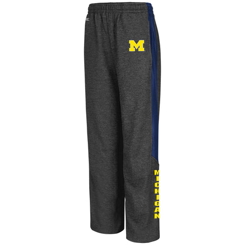 Michigan Wolverines Colosseum Youth Charcoal Surge Warm Up Pants - Dino's Sports Fan Shop