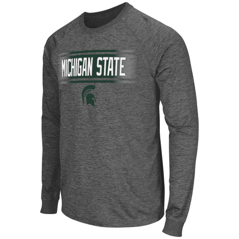 Michigan State Spartans Colosseum Men's Slate II Performance L/S Shirt - Dino's Sports Fan Shop