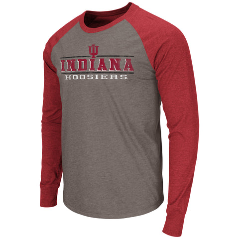 Indiana Hoosiers NCAA "Tailback" Long Sleeve Raglan Men's T-Shirt - Dino's Sports Fan Shop