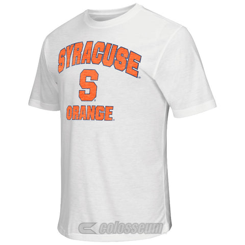 Syracuse Orange Colosseum NCAA White Flip Side Crewneck Adult Shirt - Dino's Sports Fan Shop