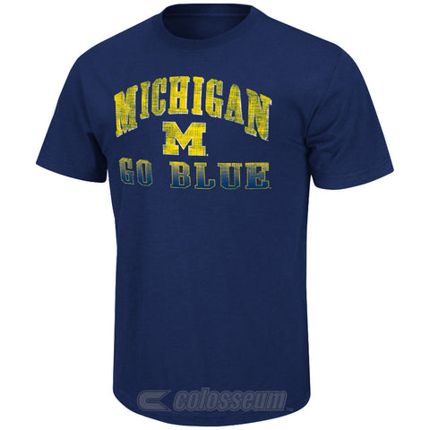 Michigan Wolverines Colosseum Contour Adult Shirt - Dino's Sports Fan Shop