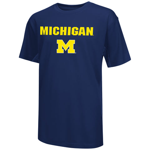Michigan Wolverines Colosseum Youth Ultra Performance Shirt - Dino's Sports Fan Shop