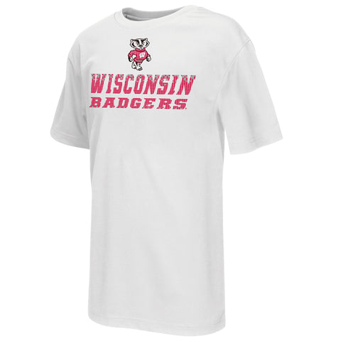 Wisconsin Badgers Colosseum Youth Performance Pixel Shirt - Dino's Sports Fan Shop