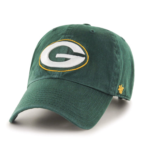 Green Bay Packers Adjustable Adult '47 Brand Clean Up Hat - Dino's Sports Fan Shop - 1