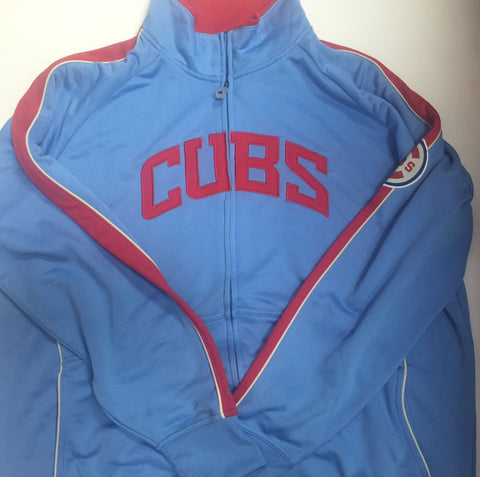 Chicago Cubs Majestic MLB Light Blue Cooperstown Collection Adult Pullover - Dino's Sports Fan Shop