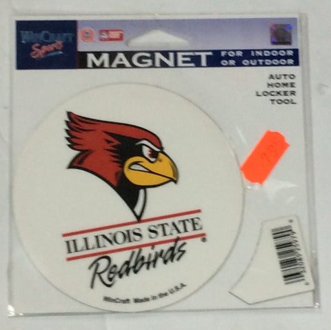 Illinois State Redbirds Wincraft White Magnet - Dino's Sports Fan Shop