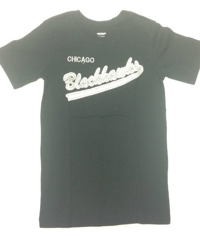 Chicago Blackhawks Reebok Black Vintage Youth Shirt - Dino's Sports Fan Shop