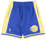 Youth Mitchell & Ness Golden State Warriors 1995-96 Blue Throwback Swingman Shorts