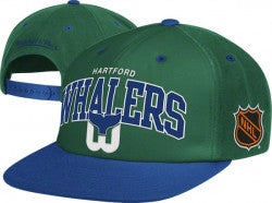 Hartford Whalers Mitchell & Ness Retro Team Arch 2-Tone Snapback Hat - Dino's Sports Fan Shop