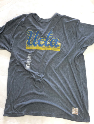 UCLA Bruins Retro Brand Mock Twist Charcoal Sunset Adult Shirt