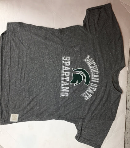 Michigan State Spartans Adult Retro Brand Grey T-shirt