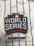 Kyle Schwarber #12 Chicago Cubs Majestic 2016 World Series Champions Patch White Men's Jersey