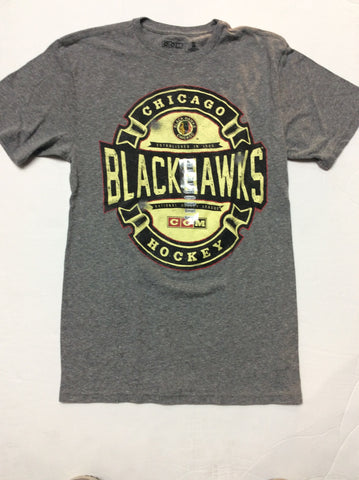 Chicago Blackhawks CCM Established In 1926 Athletic Equipment Adult Shirt - Dino's Sports Fan Shop