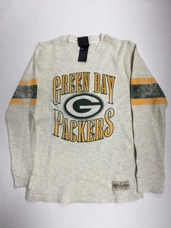 Green Bay Packers NFL Team Apparel Youth L/S Waffle Shirt - Dino's Sports Fan Shop
