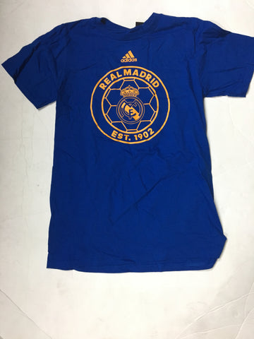 Real Madrid Royal Blue Adidas Short Sleeve Shirt