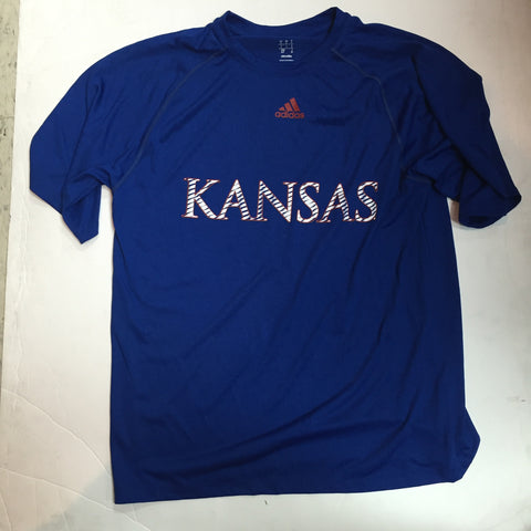 Kansas Jayhawks Adidas Razor Adult Shirt - Dino's Sports Fan Shop
