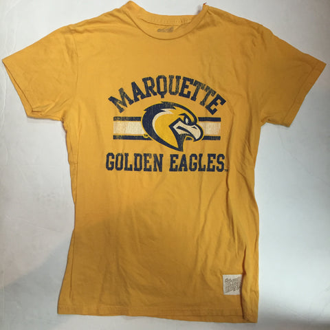 Marquette Golden Eagles Retro Brand Golden Vintage Adult Shirt - Dino's Sports Fan Shop