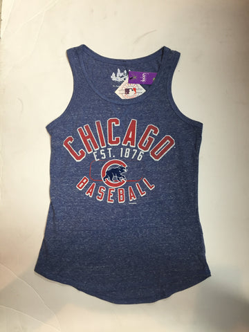 Chicago Cubs Touch By Alyssa Milano On Base Women's Tank Top - Dino's Sports Fan Shop