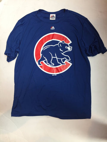 Chicago Cubs Majestic Synthetic Bullseye Logo Adult Shirt - Dino's Sports Fan Shop