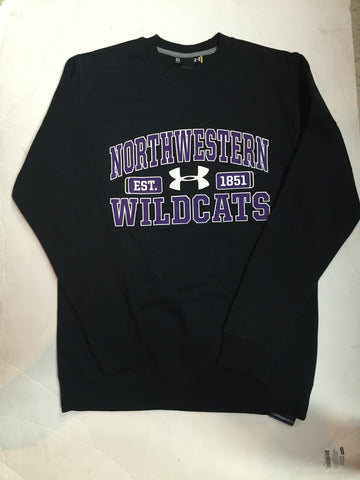 Northwestern Wildcats Under Armour Crewneck Adult Pullover - Dino's Sports Fan Shop