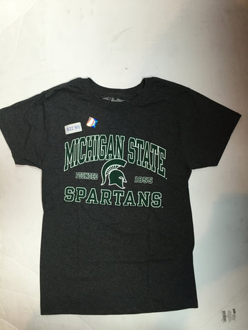 Michigan State Spartans Victory Grey Est. 1855 Adult Shirt - Dino's Sports Fan Shop