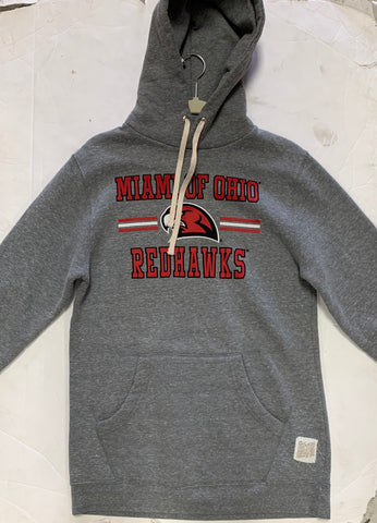 Miami Of Ohio Redhawks Adult Retro Brand Gray Sweatshirt