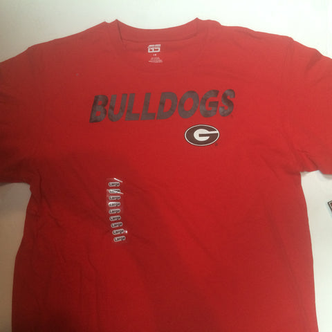 Georgia Bulldogs Genuine Stuff Red Adult Shirt - Dino's Sports Fan Shop