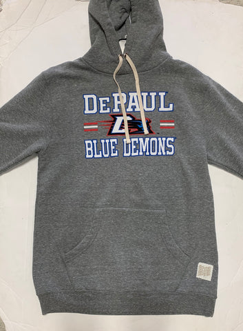 DePaul Blue Demons Adult Retro Brand Gray Logo Sweatshirt