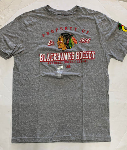 Property Of Blackhawks Hockey Est. 1926 National Hockey League Majestic Adult Shirt