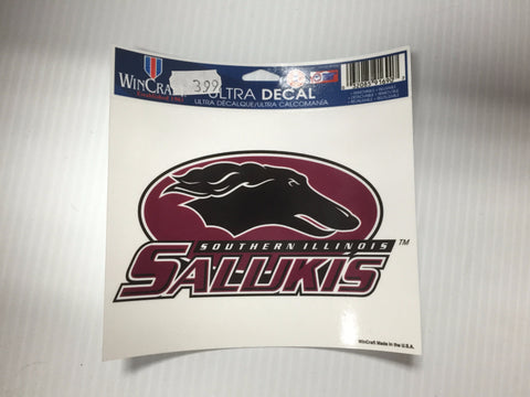 Southern Illinois Salukis Wincraft 5x6 Decal - Dino's Sports Fan Shop