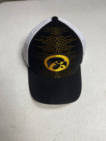 Iowa Hawkeyes Adult Crushed Top Of The World Two-Tone Adjustable Hat