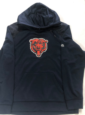 Chicago Bears Adult Majestic Blue Dri-Fit Logo Sweatshirt