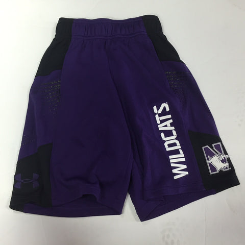 Northwestern Wildcats Under Armour NCAA Purple Youth Shorts - Dino's Sports Fan Shop