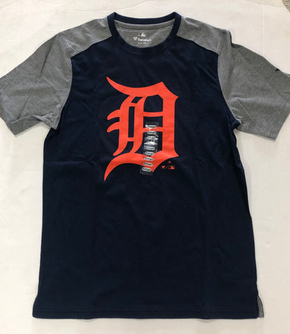 Detroit Tigers Adult Fanatics Blue Logo Shirt